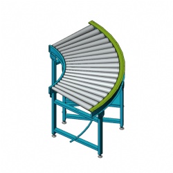 MTR302 Tapered Single Chain Roller Conveyor